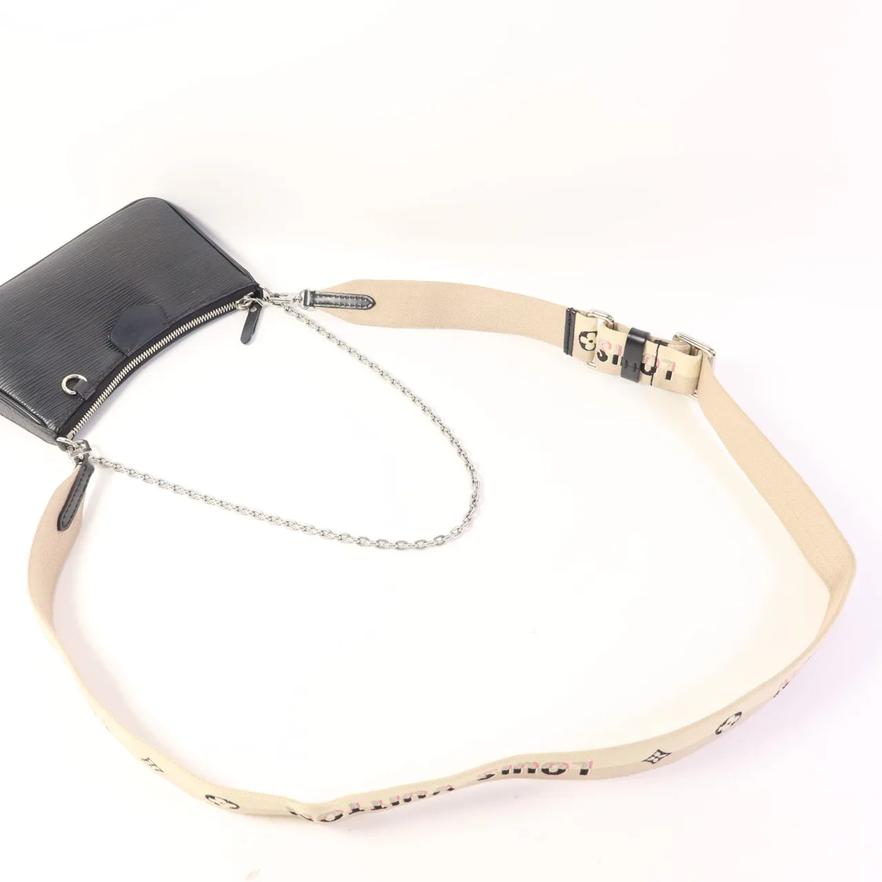 LOUIS VUITTON Easy Pouch M81070 兩用包 牛皮 黑色 / Black 牛皮 中古品A - 縮圖 5