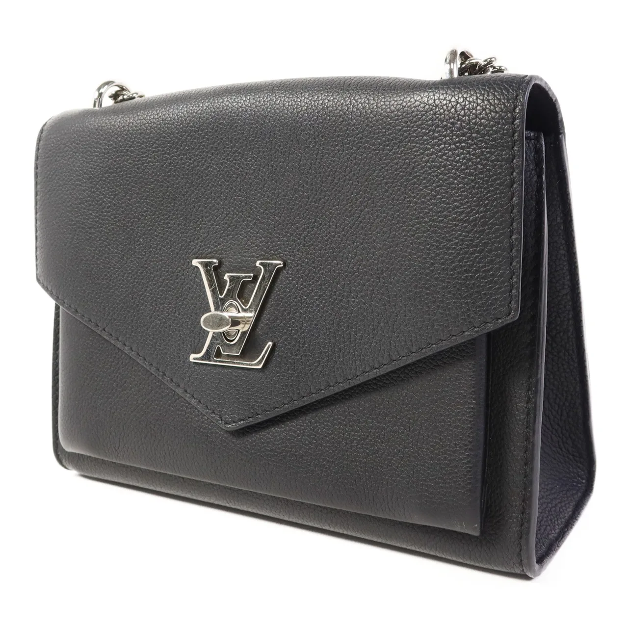 LOUIS VUITTON Lock Me M51418 肩背包 牛皮 黑色 / Black 牛皮 中古品B - 縮圖 3