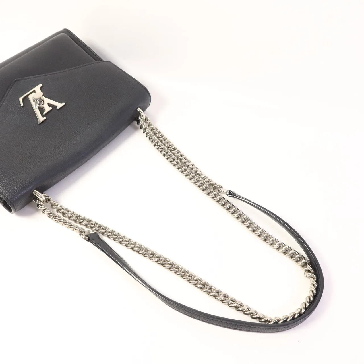 LOUIS VUITTON Lock Me M51418 肩背包 牛皮 黑色 / Black 牛皮 中古品B - 縮圖 6