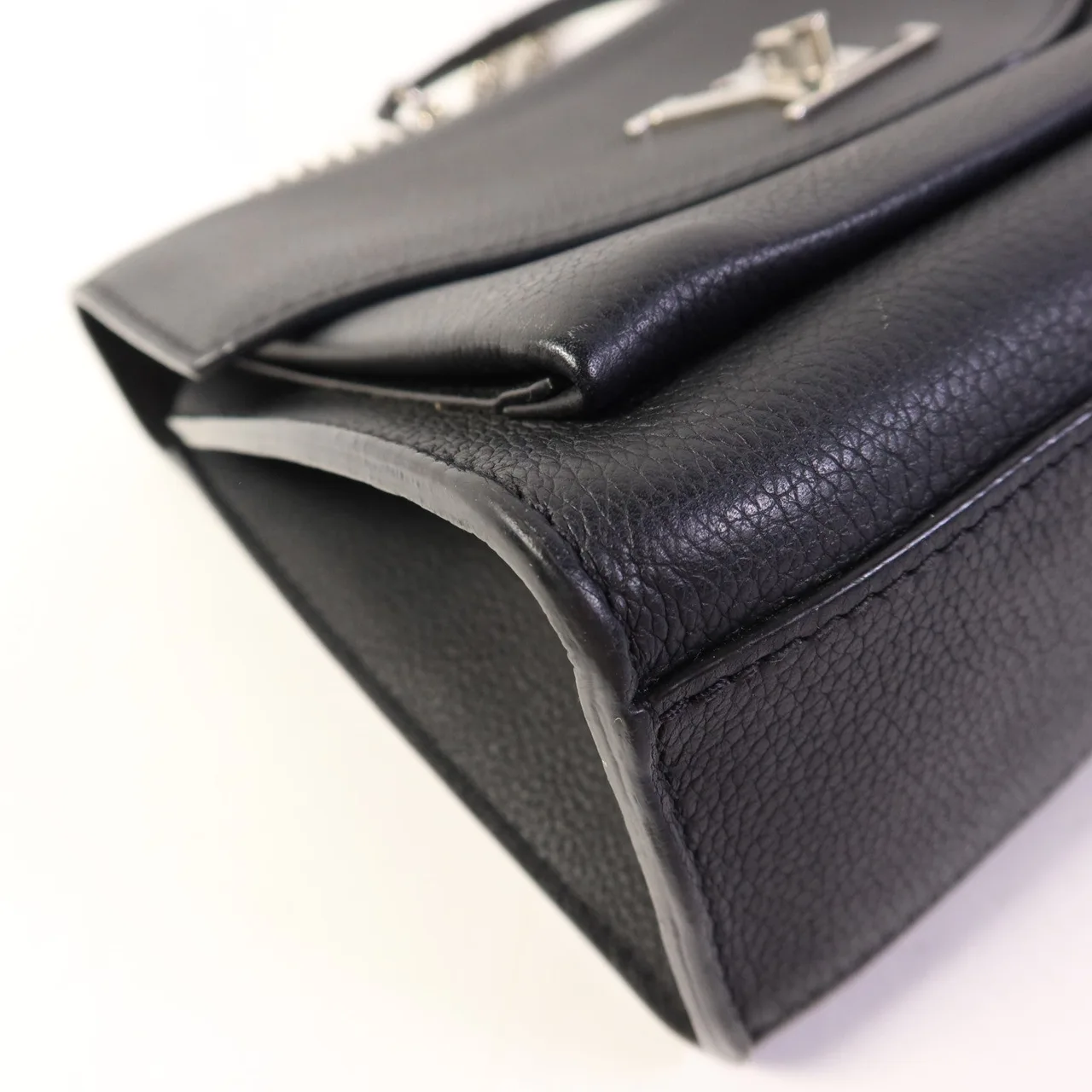 LOUIS VUITTON Lock Me M51418 肩背包 牛皮 黑色 / Black 牛皮 中古品B - 縮圖 13