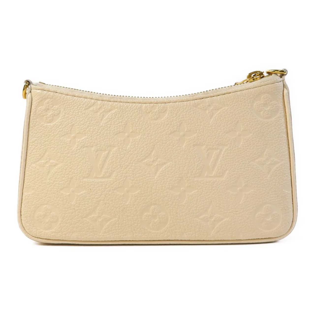 LOUIS VUITTON Easy Pouch M81066 兩用包 牛皮 米色 / Beige 牛皮 中古品A - 縮圖 2