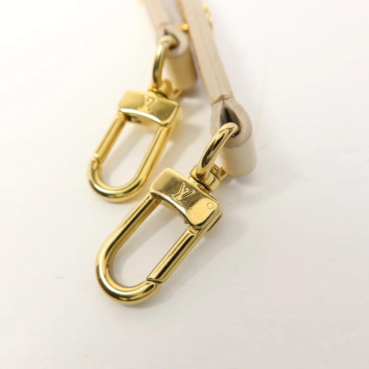 LOUIS VUITTON Easy Pouch M81066 兩用包 牛皮 米色 / Beige 牛皮 中古品A - 縮圖 9