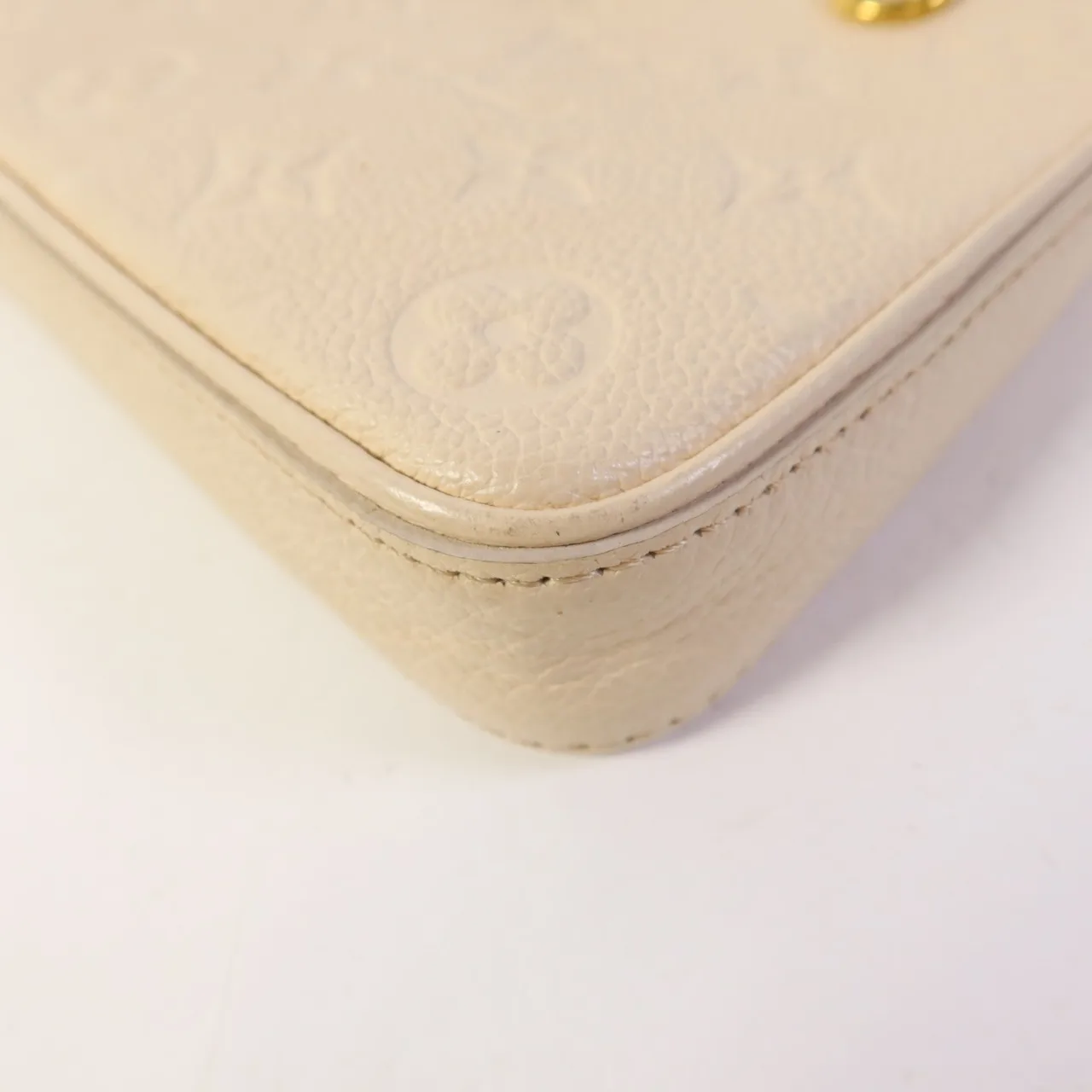 LOUIS VUITTON Easy Pouch M81066 兩用包 牛皮 米色 / Beige 牛皮 中古品A - 縮圖 10