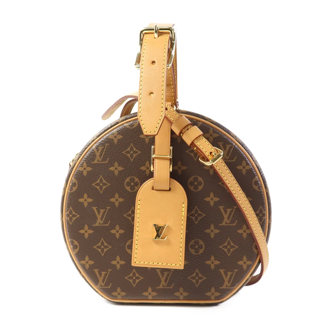 LOUIS VUITTON Petite Boite Chapeau M43514 兩用包 塗層帆布 棕色 / Brown
