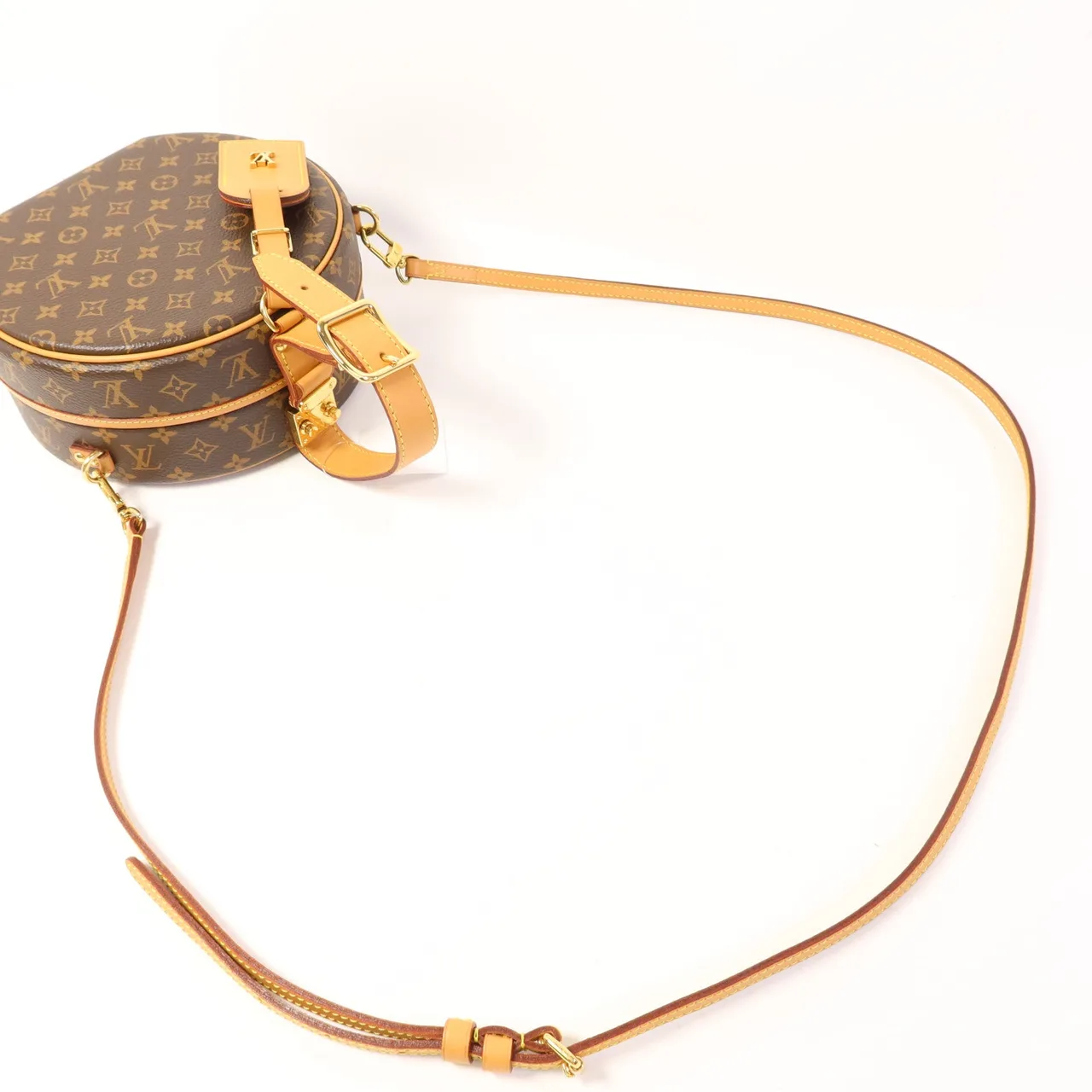 LOUIS VUITTON Petite Boite Chapeau M43514 兩用包 塗層帆布 棕色 / Brown 塗層帆布 中古品A - 縮圖 5