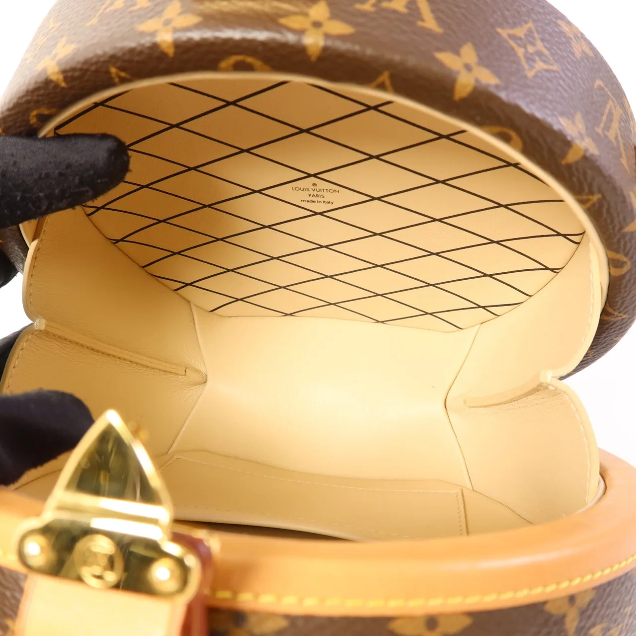 LOUIS VUITTON Petite Boite Chapeau M43514 兩用包 塗層帆布 棕色 / Brown 塗層帆布 中古品A - 縮圖 6