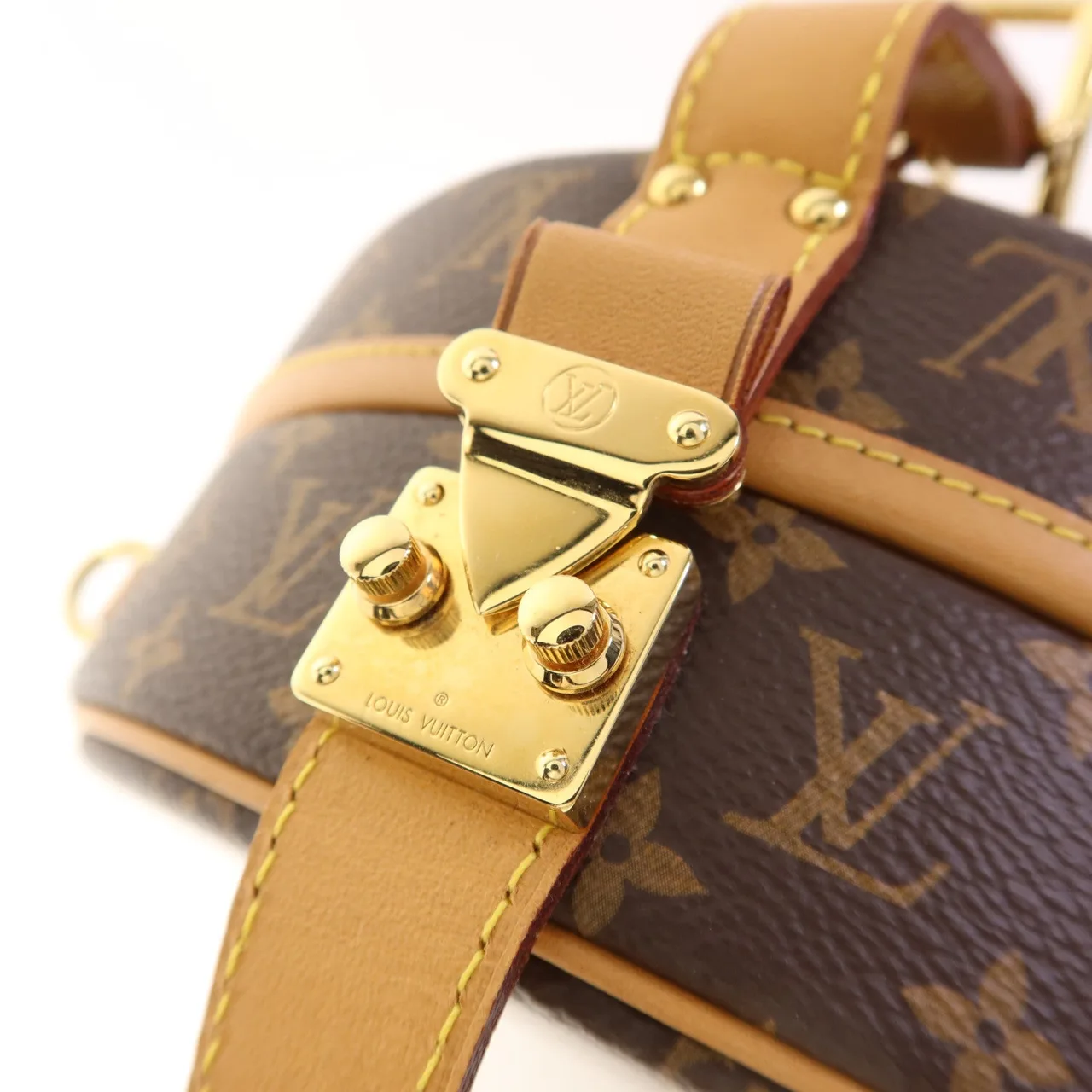 LOUIS VUITTON Petite Boite Chapeau M43514 兩用包 塗層帆布 棕色 / Brown 塗層帆布 中古品A - 縮圖 9