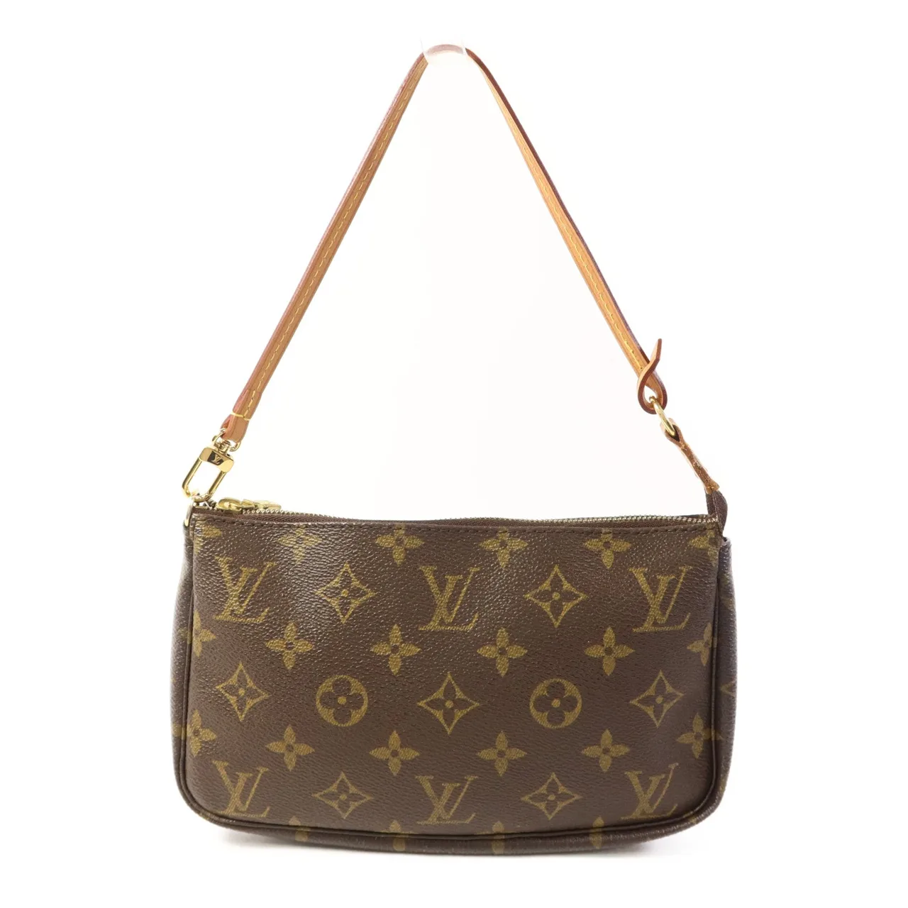 LOUIS VUITTON Pochette Accessoires M51980 化妝箱包 塗層帆布 棕色 / Brown
