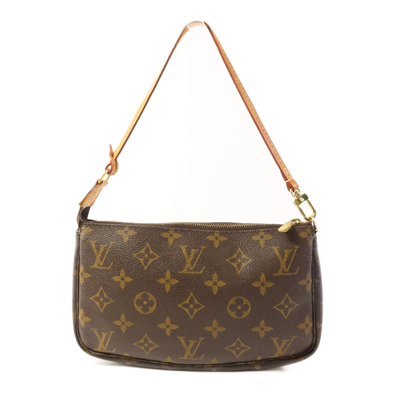 LOUIS VUITTON Pochette Accessoires M51980 化妝箱包 塗層帆布 棕色 / Brown 塗層帆布 中古品B - 縮圖 2