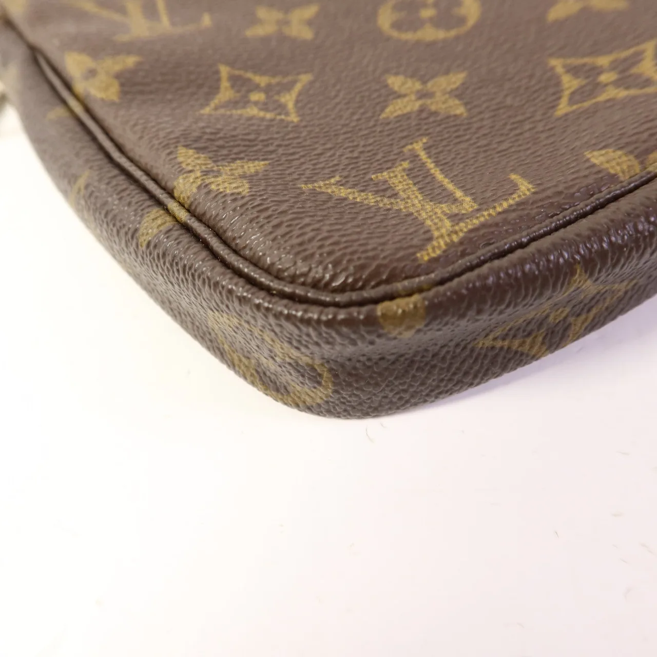 LOUIS VUITTON Pochette Accessoires M51980 化妝箱包 塗層帆布 棕色 / Brown 塗層帆布 中古品B - 縮圖 13