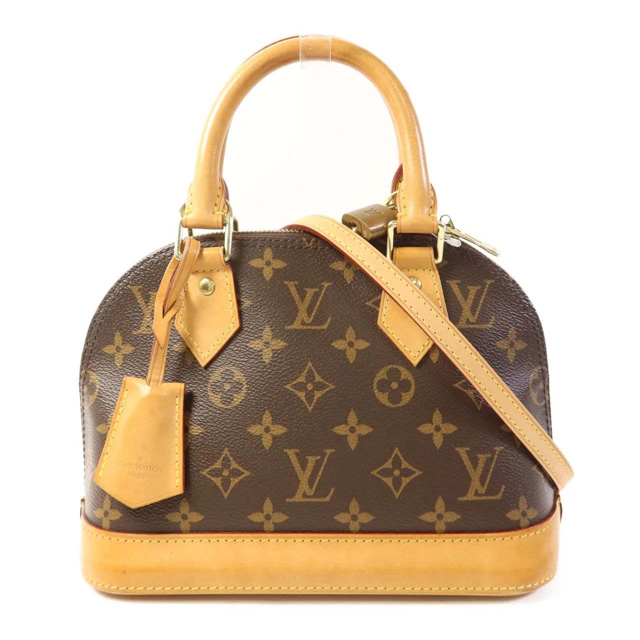 LOUIS VUITTON Alma M53152 兩用包 塗層帆布 棕色 / Brown