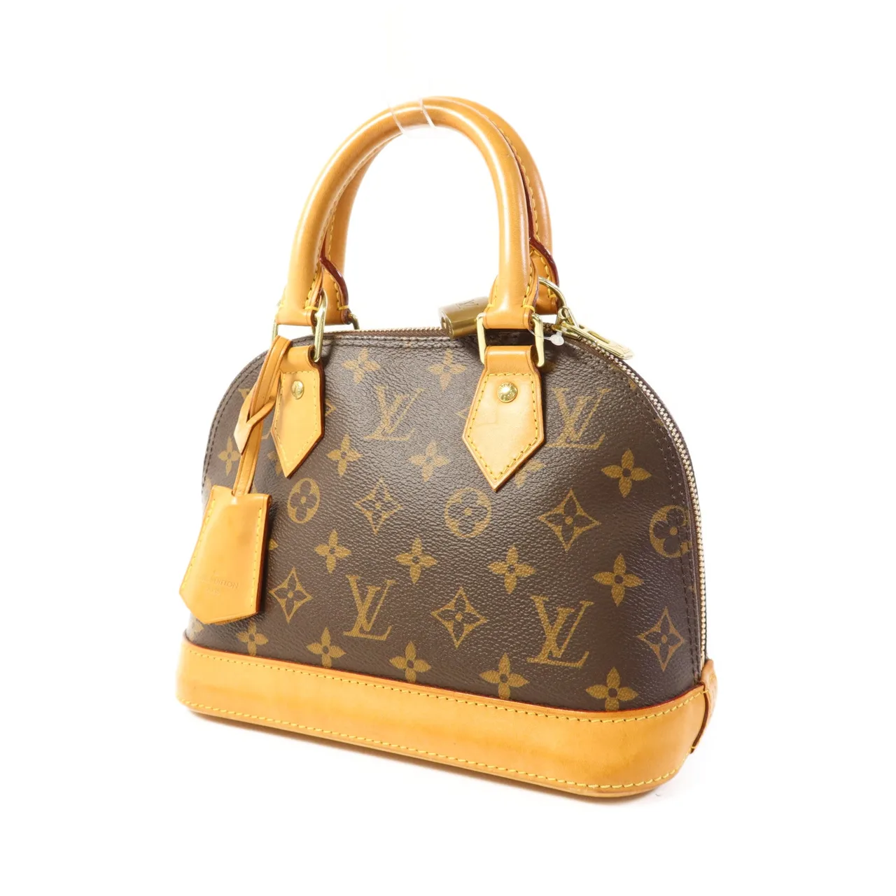 LOUIS VUITTON Alma M53152 兩用包 塗層帆布 棕色 / Brown 塗層帆布 中古品B - 縮圖 3