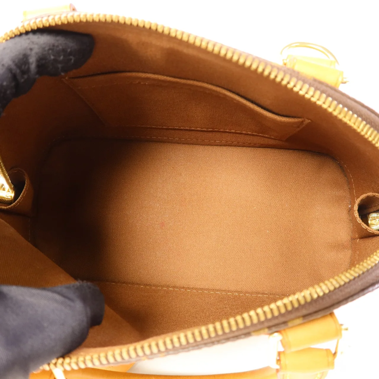 LOUIS VUITTON Alma M53152 兩用包 塗層帆布 棕色 / Brown 塗層帆布 中古品B - 縮圖 6