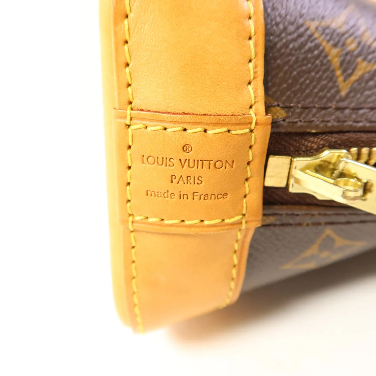 LOUIS VUITTON Alma M53152 兩用包 塗層帆布 棕色 / Brown 塗層帆布 中古品B - 縮圖 7