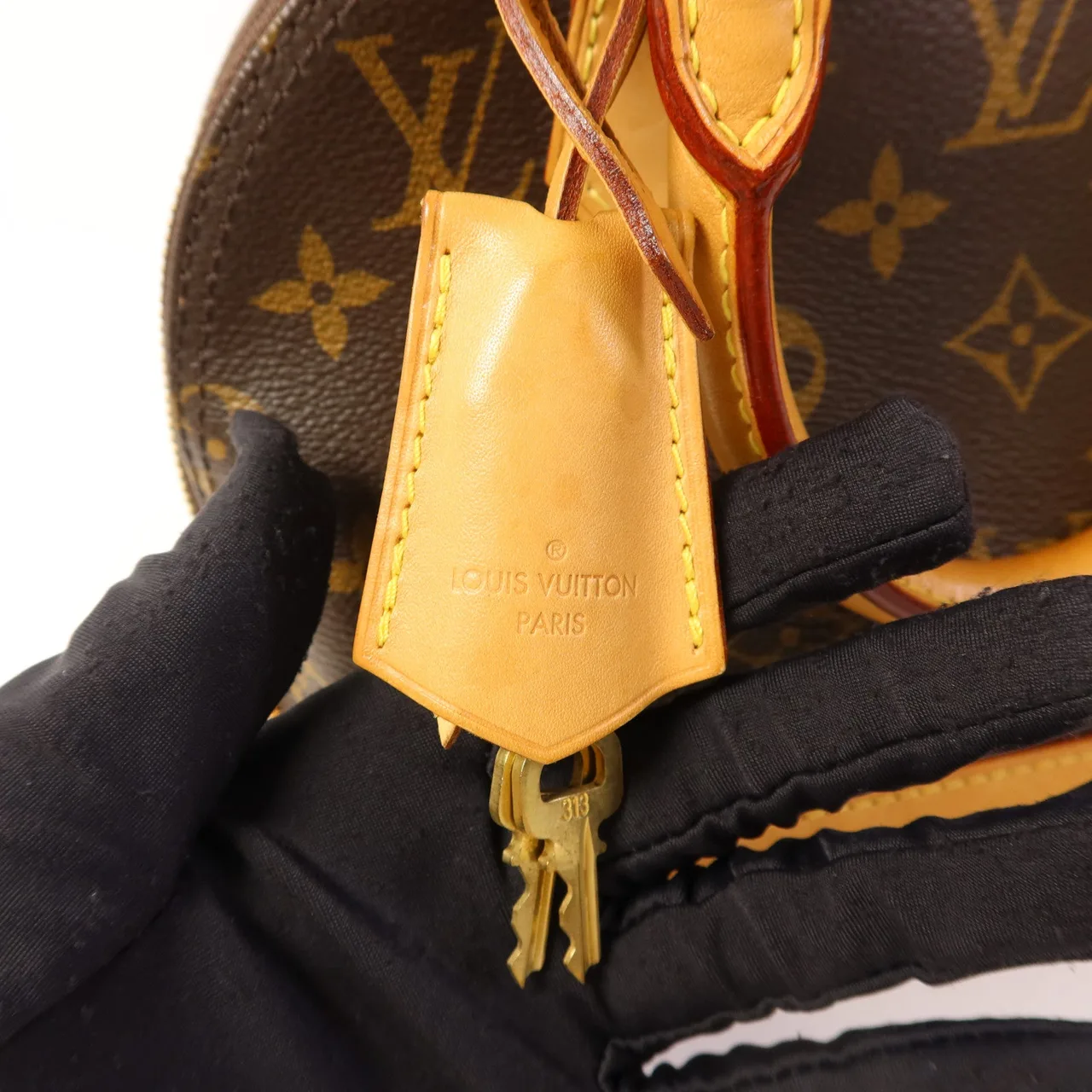 LOUIS VUITTON Alma M53152 兩用包 塗層帆布 棕色 / Brown 塗層帆布 中古品B - 縮圖 11