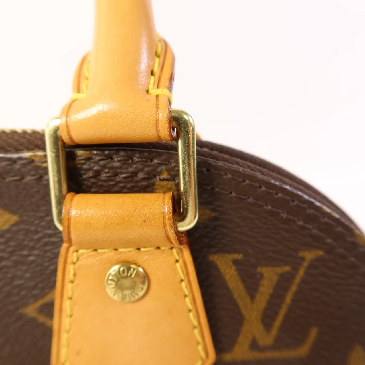 LOUIS VUITTON Alma M53152 兩用包 塗層帆布 棕色 / Brown 塗層帆布 中古品B - 縮圖 13