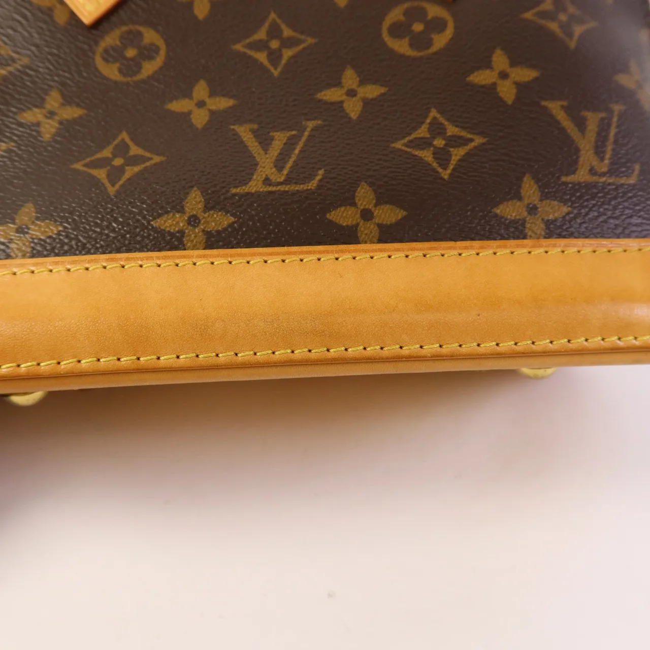 LOUIS VUITTON Alma M53152 兩用包 塗層帆布 棕色 / Brown 塗層帆布 中古品B - 縮圖 19
