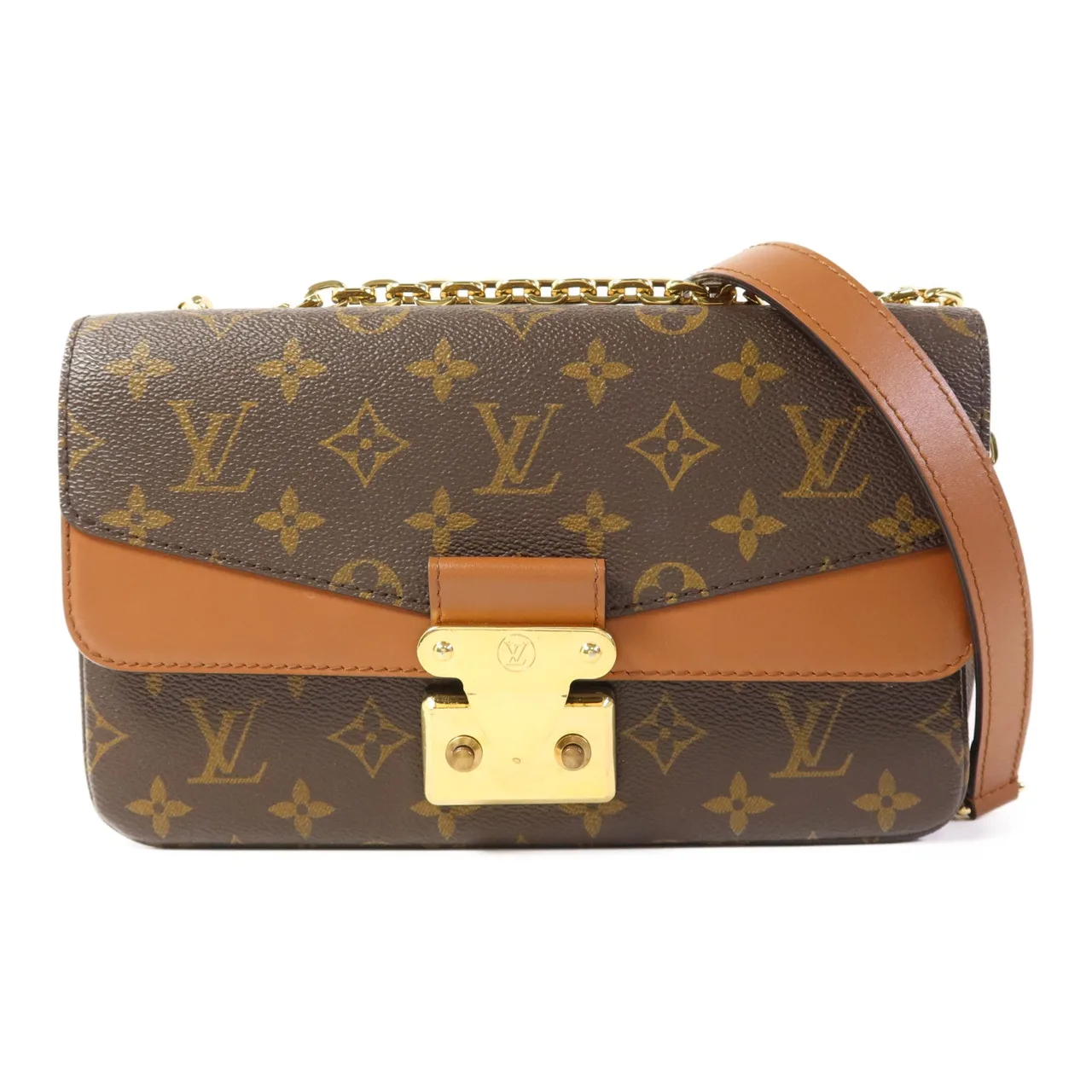 LOUIS VUITTON Marceau M46127 肩背包 塗層帆布 棕色