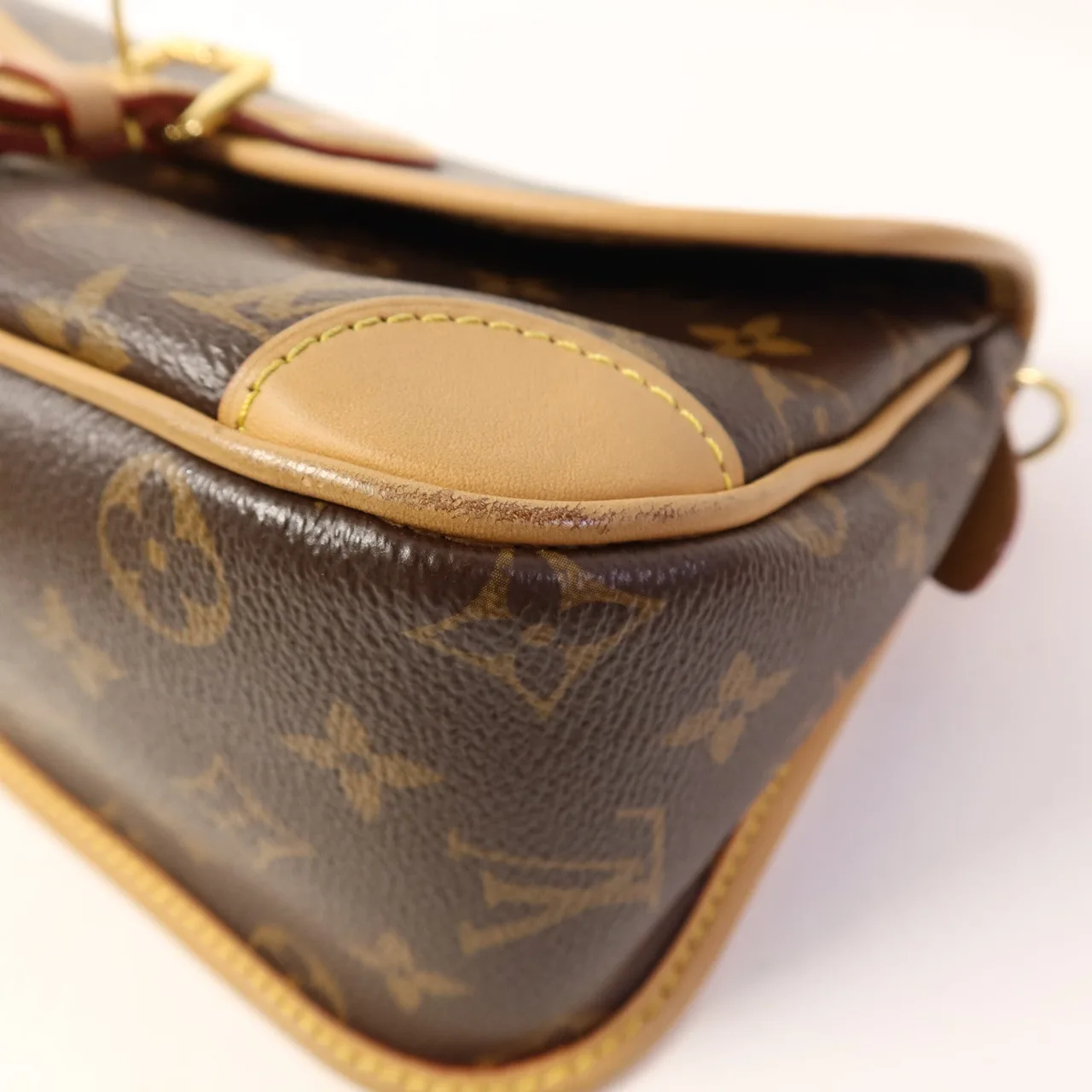 LOUIS VUITTON Diane M45985 兩用包 塗層帆布 棕色 / Brown 塗層帆布 中古品B - 縮圖 13