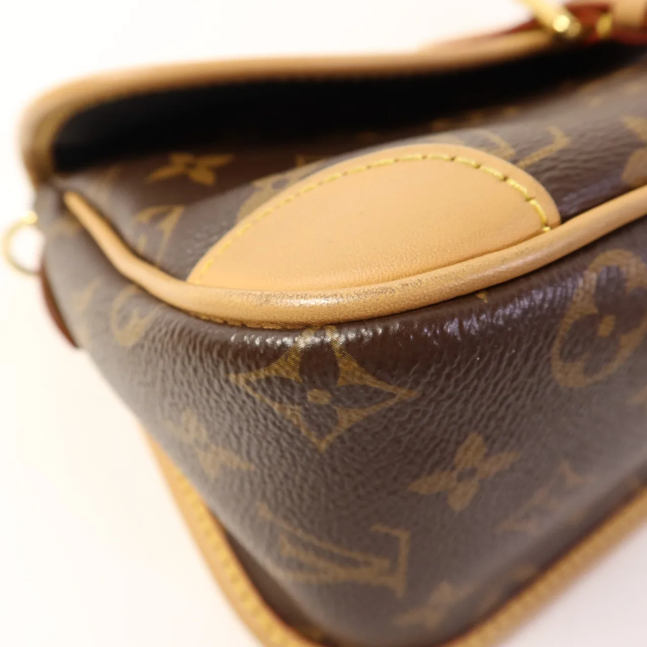 LOUIS VUITTON Diane M45985 兩用包 塗層帆布 棕色 / Brown 塗層帆布 中古品B - 縮圖 14