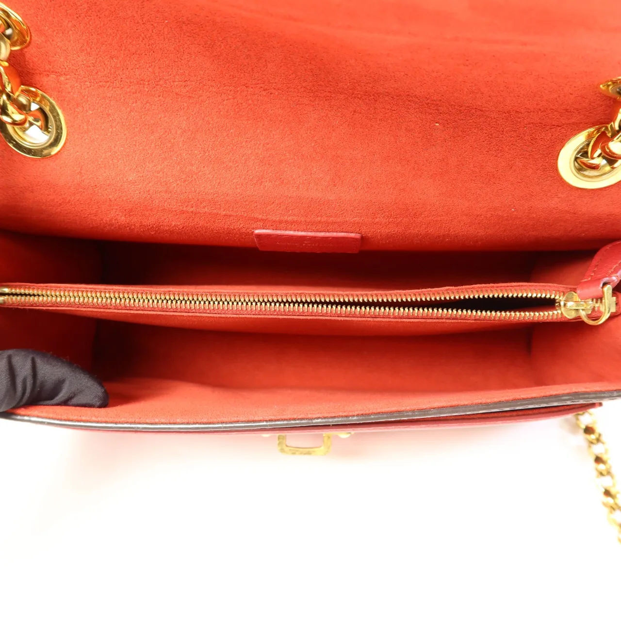 LOUIS VUITTON Victoire M41731 肩背包 塗層帆布 棕色 / 紅色 / Brown/Red 塗層帆布 中古品B - 縮圖 7