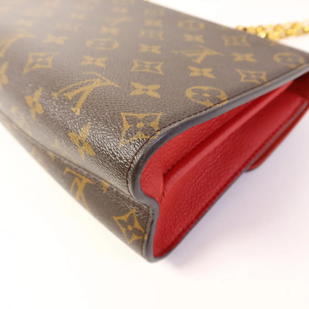 LOUIS VUITTON Victoire M41731 肩背包 塗層帆布 棕色 / 紅色 / Brown/Red 塗層帆布 中古品B - 縮圖 15