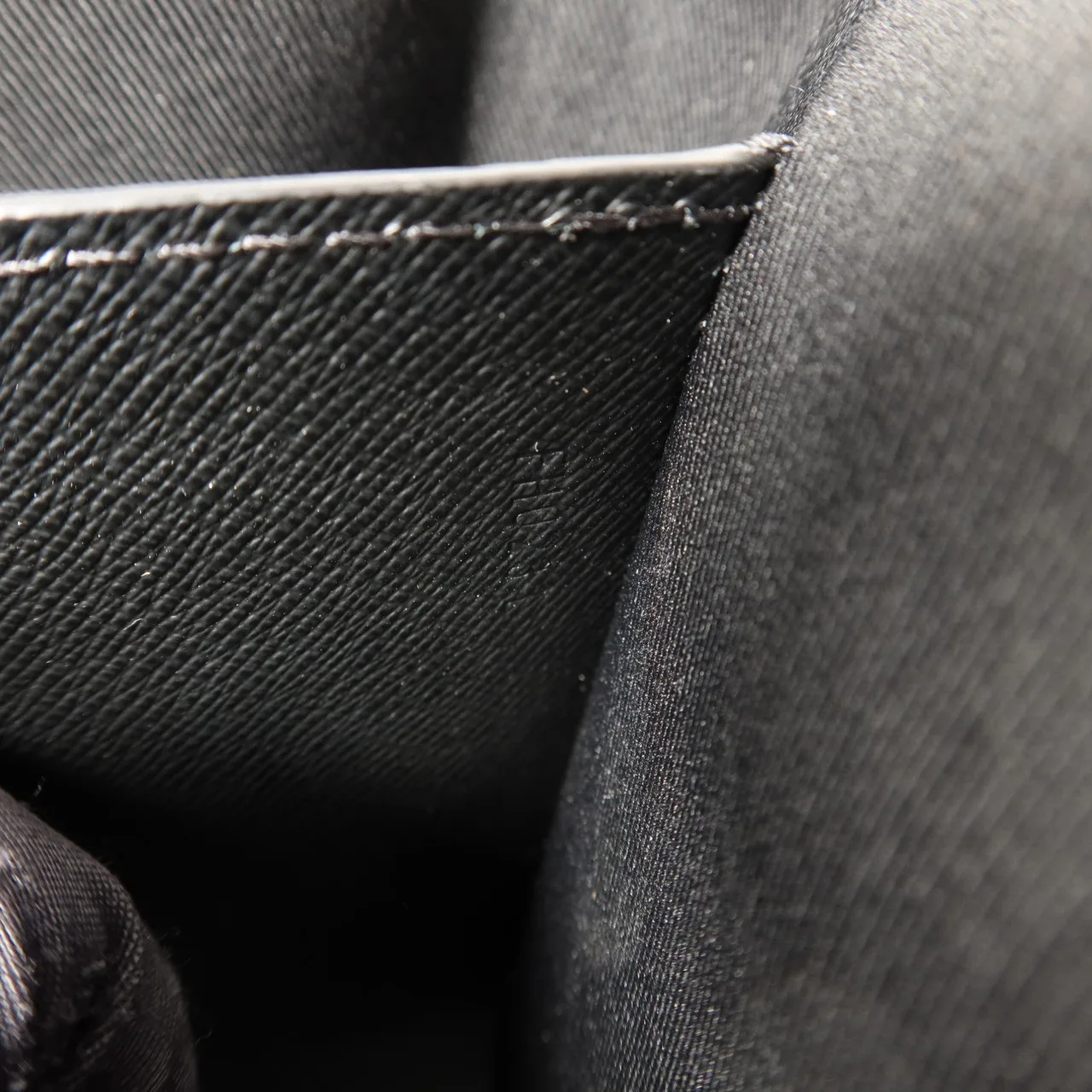 LOUIS VUITTON Steamer M80107 手拿包 塗層帆布 黑色 / Black/Grey 塗層帆布 中古品B - 縮圖 7