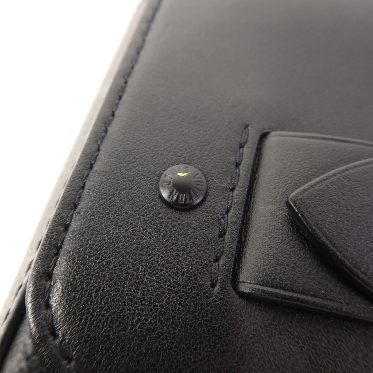 LOUIS VUITTON Steamer M80107 手拿包 塗層帆布 黑色 / Black/Grey 塗層帆布 中古品B - 縮圖 10