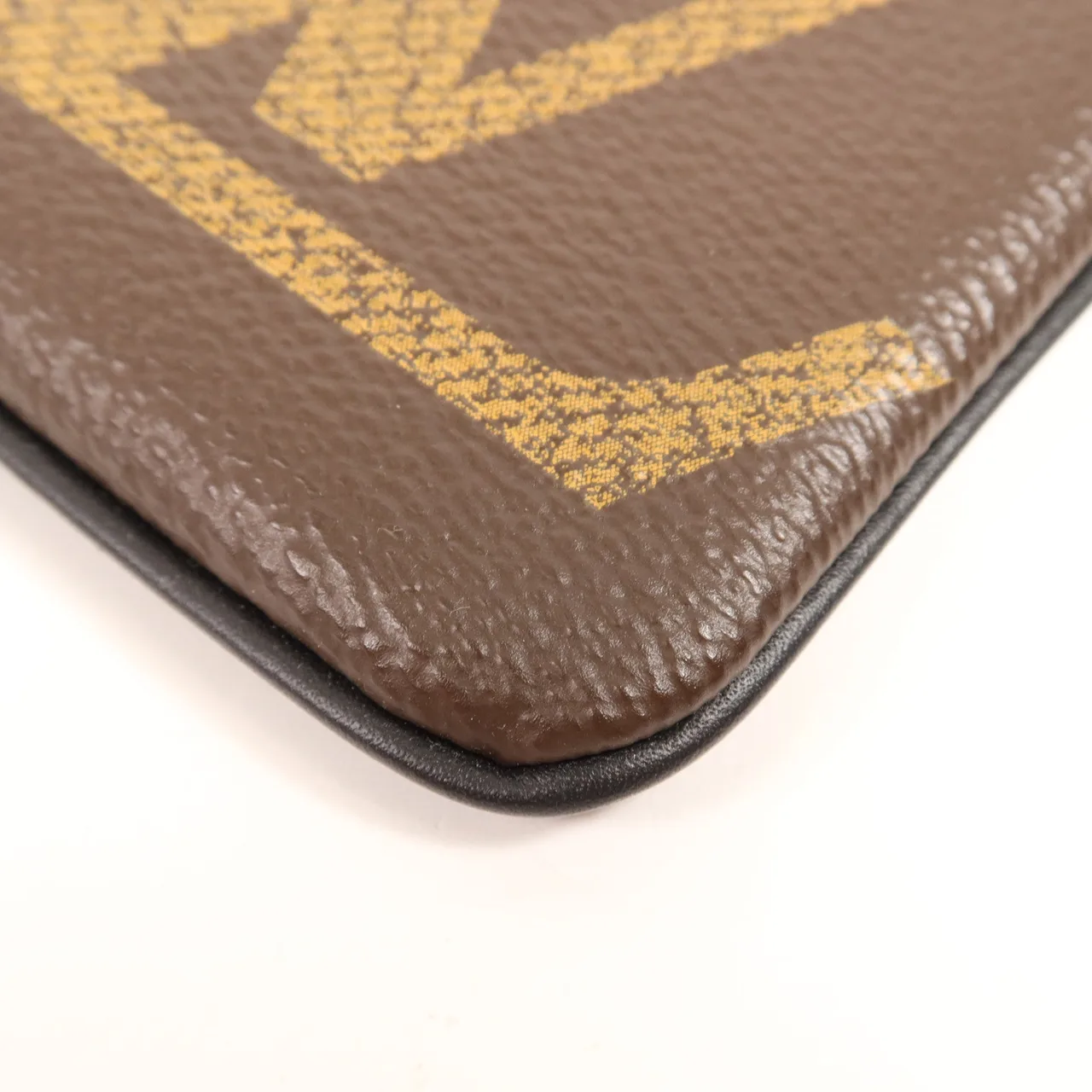 LOUIS VUITTON Pochette Trio M68756 Clutch Coated Canvas 棕色 / Brown Coated Canvas Rank A - Thumbnail 8