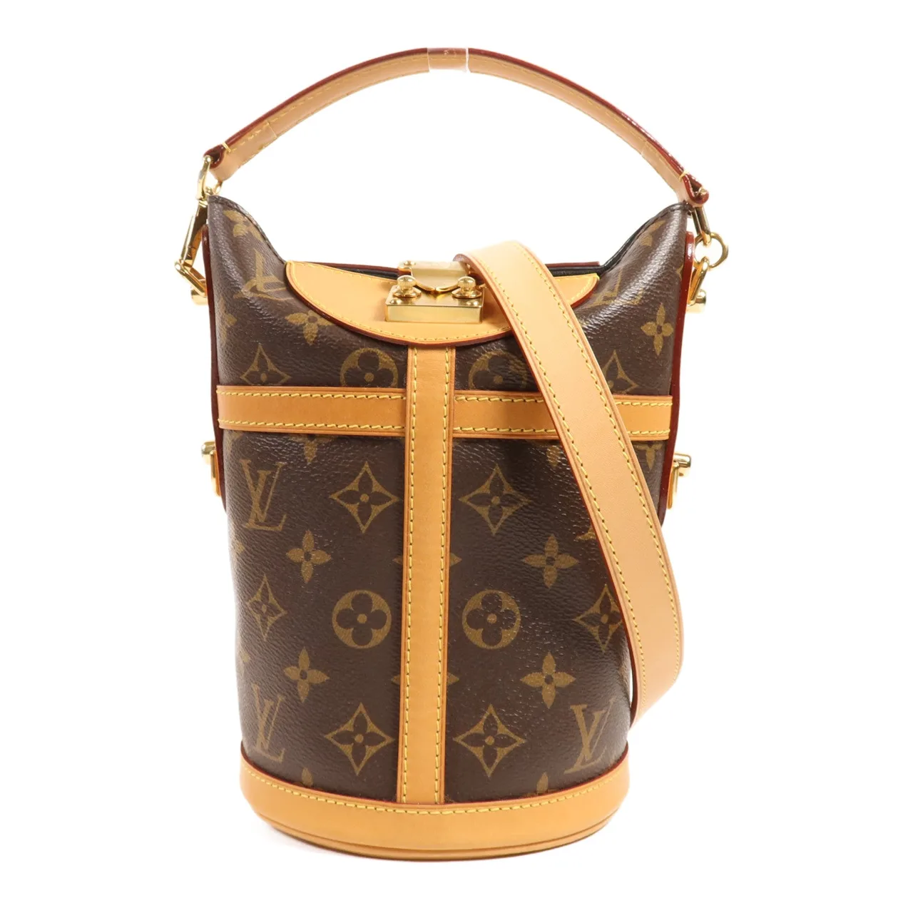 LOUIS VUITTON Duffle M43587 2-Way Bag Coated Canvas 棕色