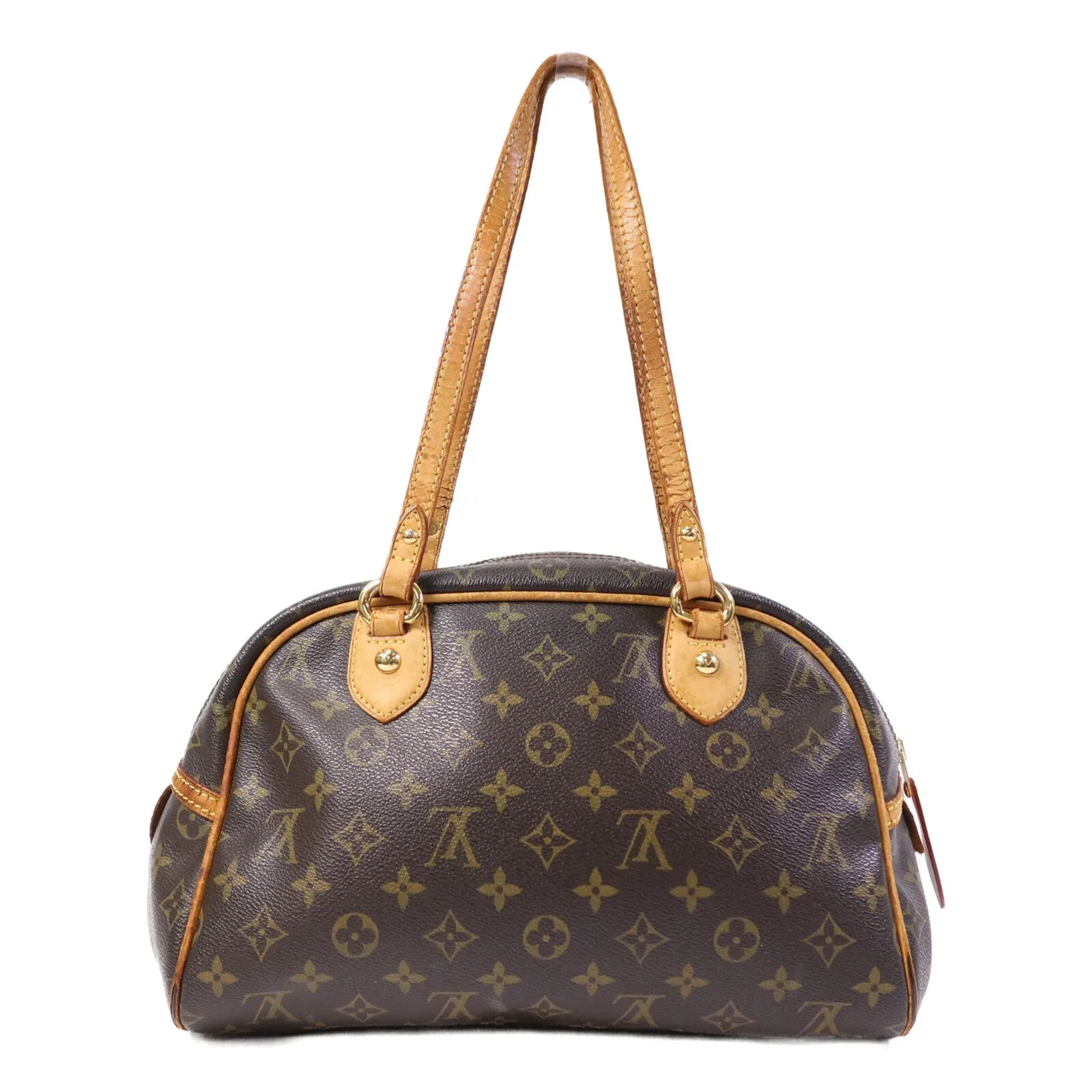 LOUIS VUITTON Montorgueil M95565 Shoulder Bag Coated Canvas 棕色 Coated Canvas Rank C - Thumbnail 2