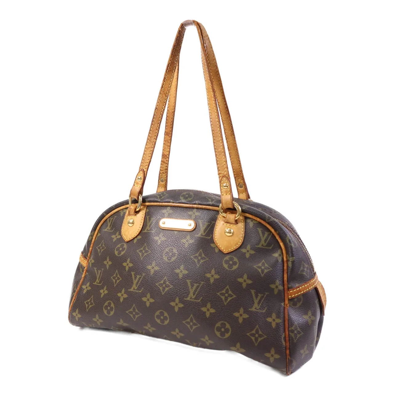 LOUIS VUITTON Montorgueil M95565 Shoulder Bag Coated Canvas 棕色 Coated Canvas Rank C - Thumbnail 3