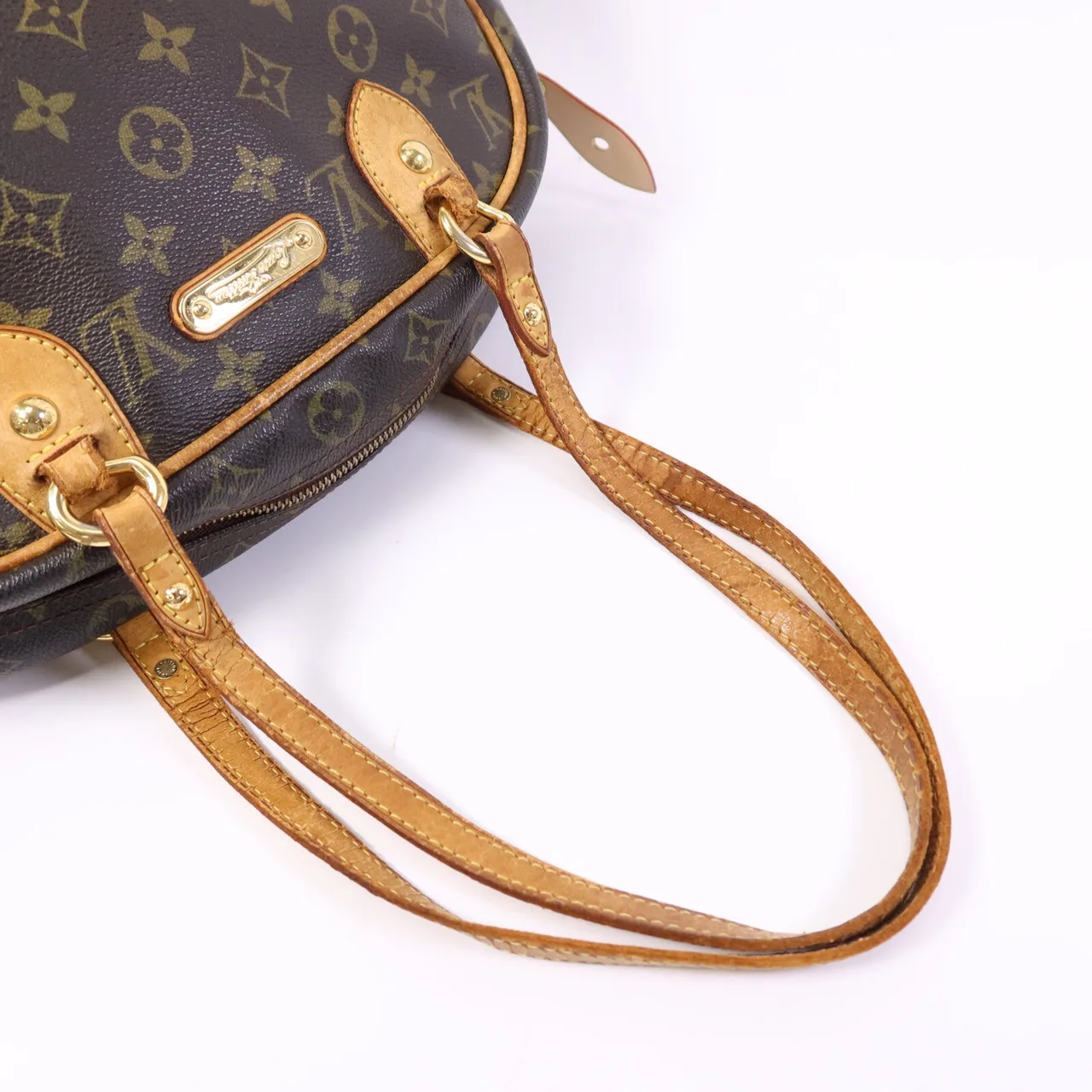 LOUIS VUITTON Montorgueil M95565 Shoulder Bag Coated Canvas 棕色 Coated Canvas Rank C - Thumbnail 9