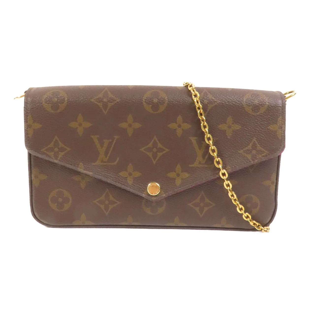 LOUIS VUITTON Felicie M61276 Shoulder Bag Coated Canvas 棕色 / Brown