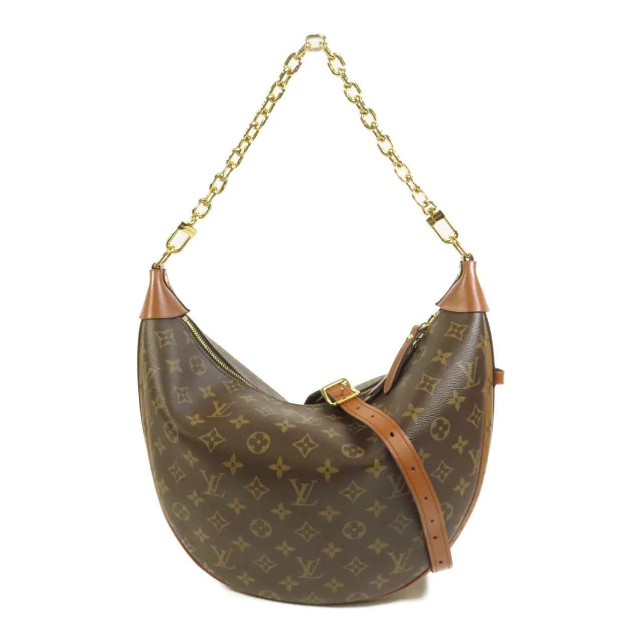LOUIS VUITTON Loop M46311 2-Way Bag Coated Canvas 棕色 / Marron