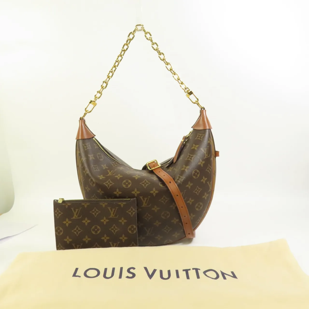 LOUIS VUITTON Loop M46311 2-Way Bag Coated Canvas 棕色 / Marron Coated Canvas Rank A - Thumbnail 9