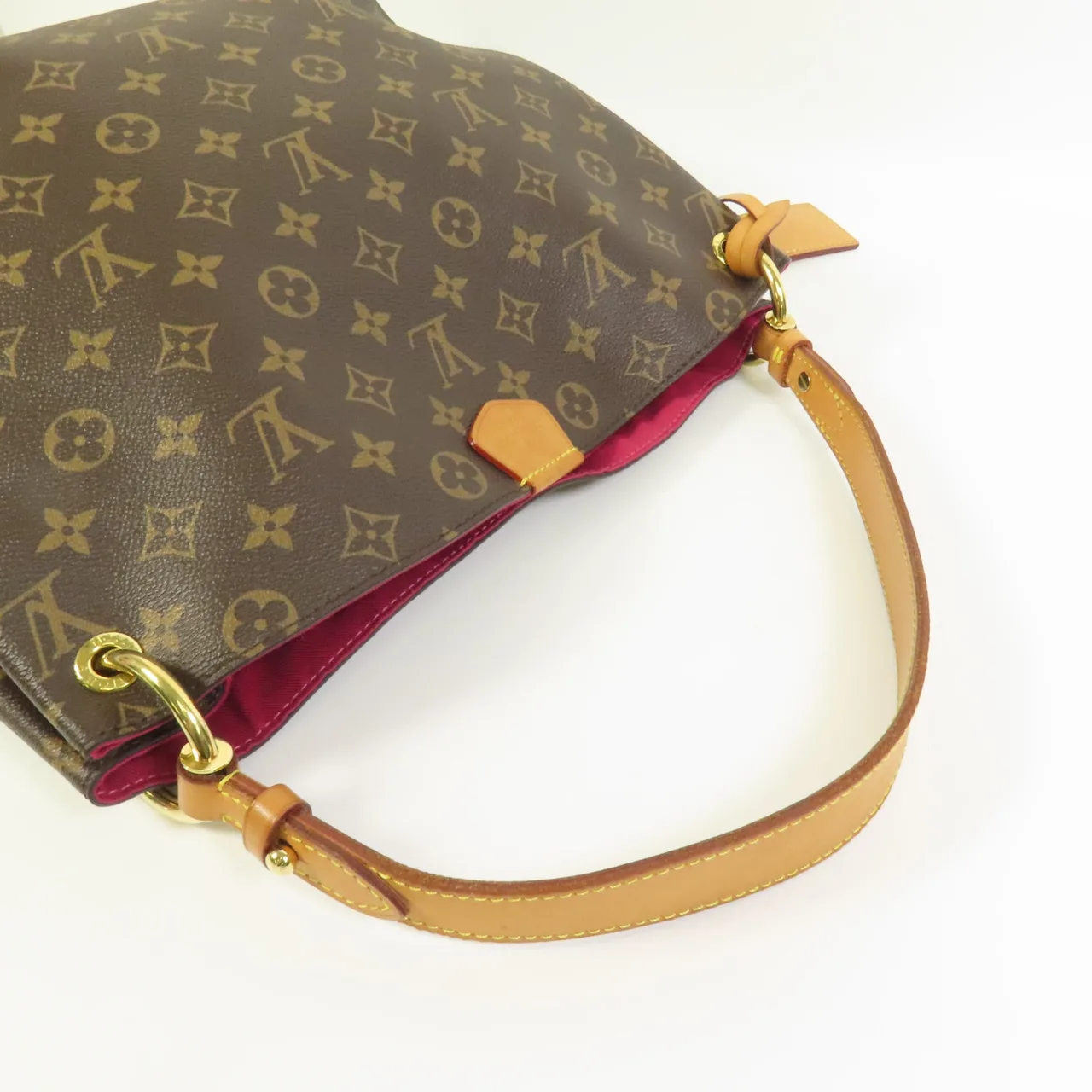 LOUIS VUITTON Graceful M43700 Shoulder Bag Coated Canvas 棕色 / Marron/Pioine Coated Canvas Rank B - Thumbnail 5