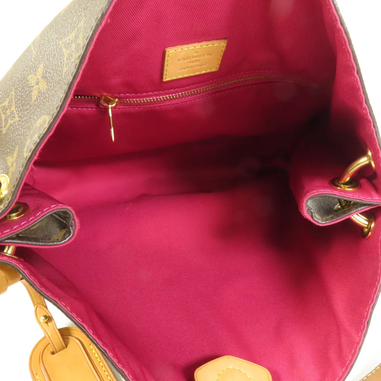 LOUIS VUITTON Graceful M43700 Shoulder Bag Coated Canvas 棕色 / Marron/Pioine Coated Canvas Rank B - Thumbnail 6