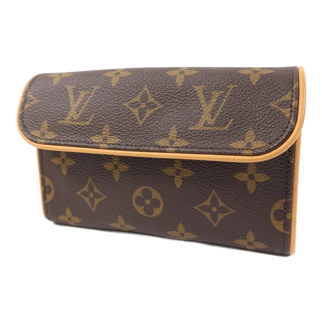 LOUIS VUITTON Pochette Florentine M51855 Belt Bag Coated Canvas 棕色 / Marron Coated Canvas Rank B - Thumbnail 3