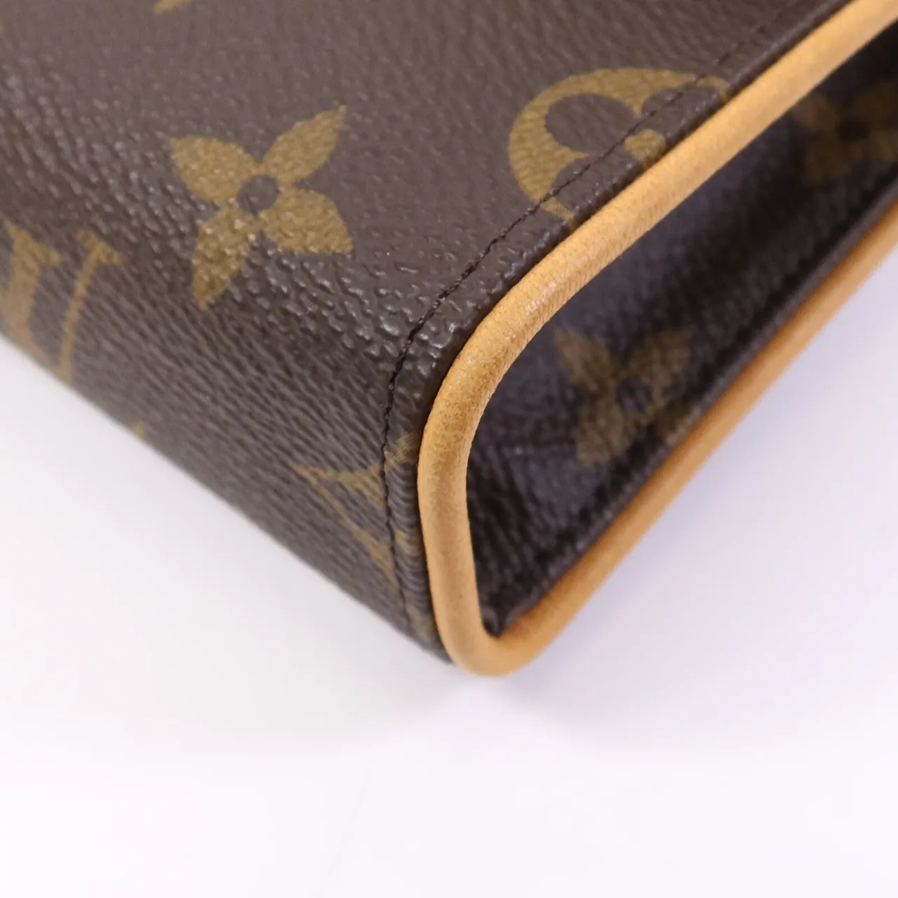 LOUIS VUITTON Pochette Florentine M51855 Belt Bag Coated Canvas 棕色 / Marron Coated Canvas Rank B - Thumbnail 5