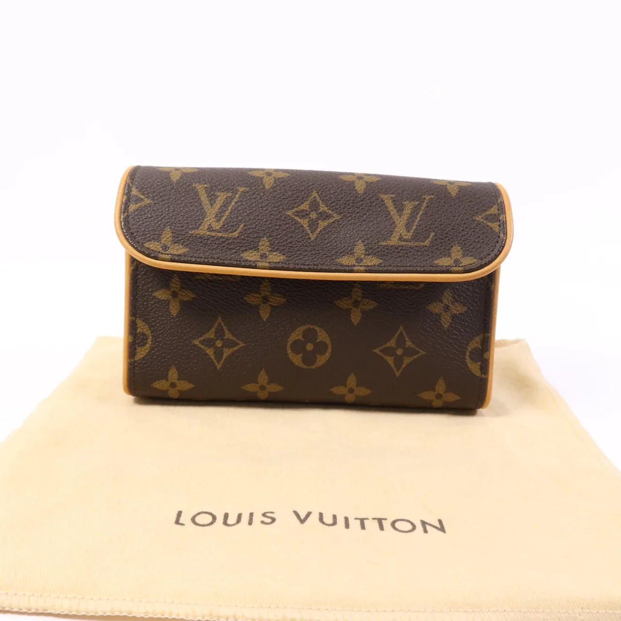 LOUIS VUITTON Pochette Florentine M51855 Belt Bag Coated Canvas 棕色 / Marron Coated Canvas Rank B - Thumbnail 9