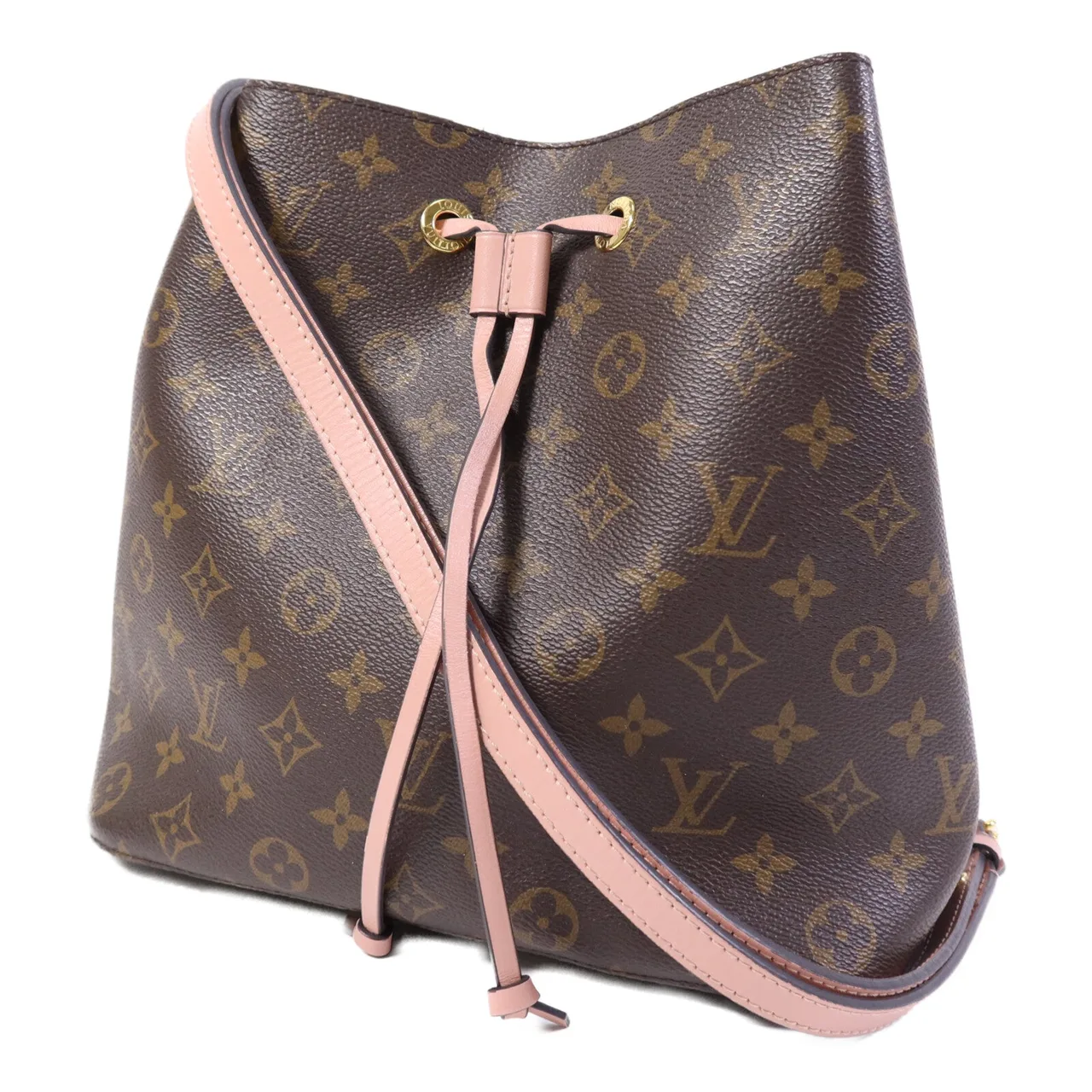LOUIS VUITTON NeoNoe M44022 肩背包 塗層帆布 棕色 / 粉色 / Brown 塗層帆布 中古品B - 縮圖 3