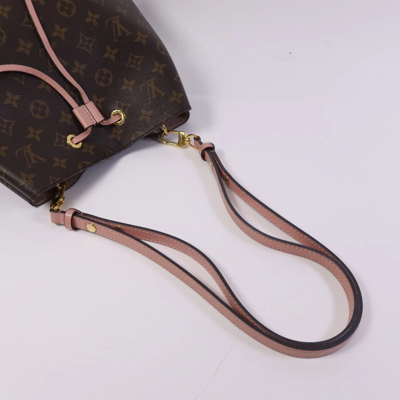 LOUIS VUITTON NeoNoe M44022 肩背包 塗層帆布 棕色 / 粉色 / Brown 塗層帆布 中古品B - 縮圖 9