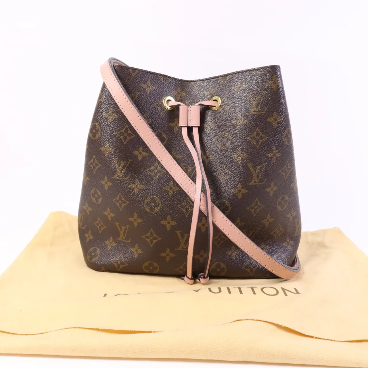 LOUIS VUITTON NeoNoe M44022 肩背包 塗層帆布 棕色 / 粉色 / Brown 塗層帆布 中古品B - 縮圖 13
