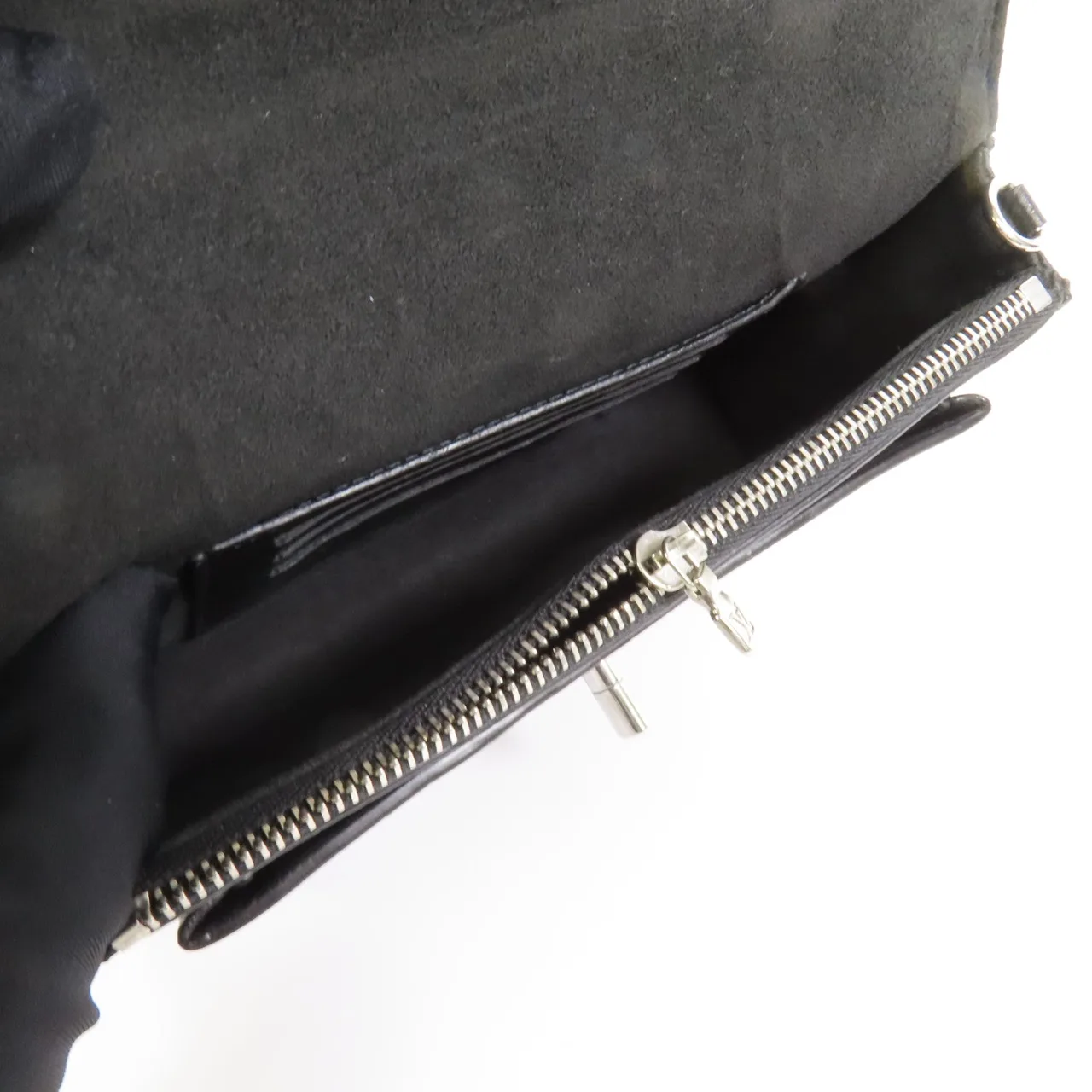 LOUIS VUITTON Lock Me M63471 肩背包 牛皮 黑色 / Black 牛皮 中古品B - 縮圖 7