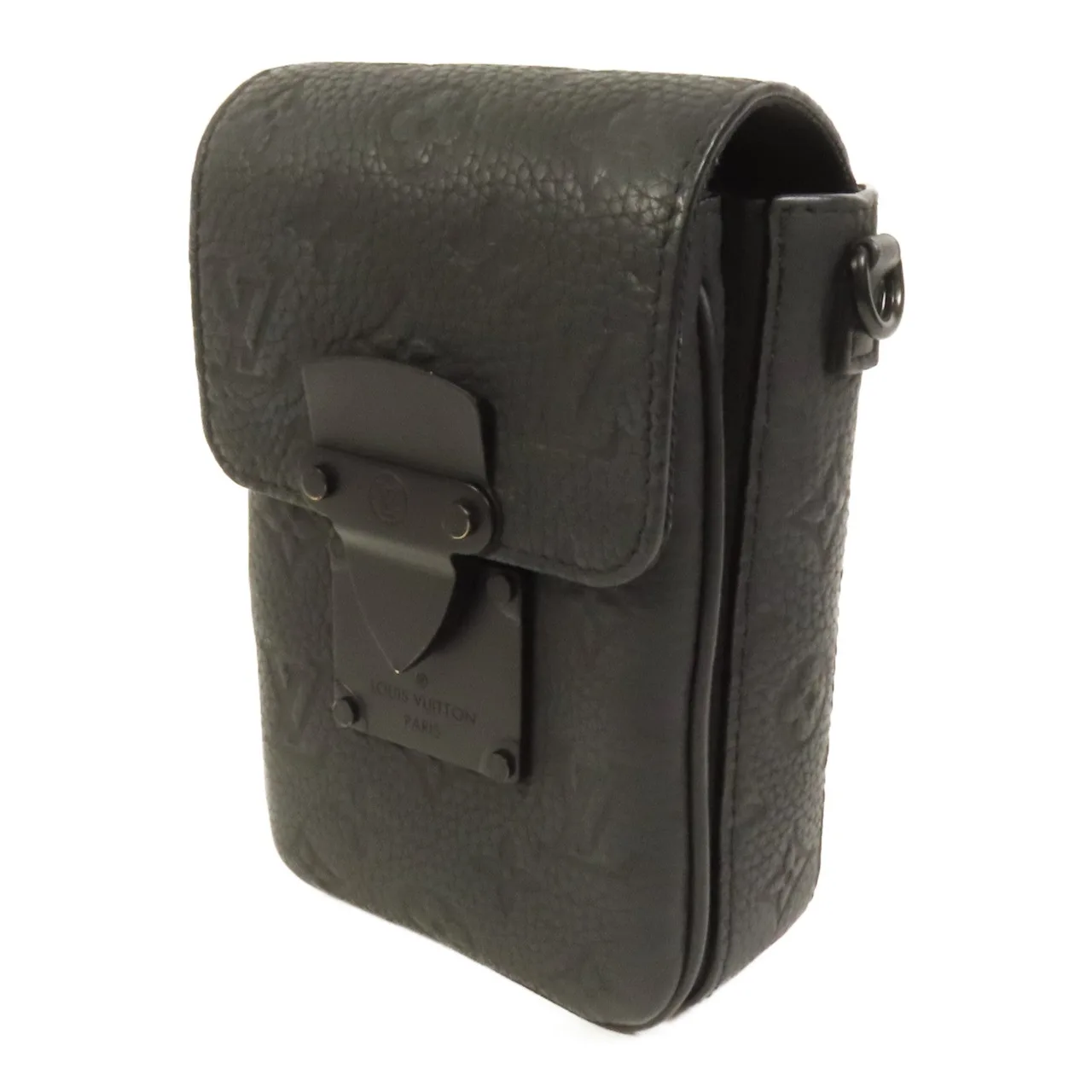 LOUIS VUITTON S-Lock M81524 Shoulder Bag Calfskin 黑色 / Black Calfskin Rank A - Thumbnail 3