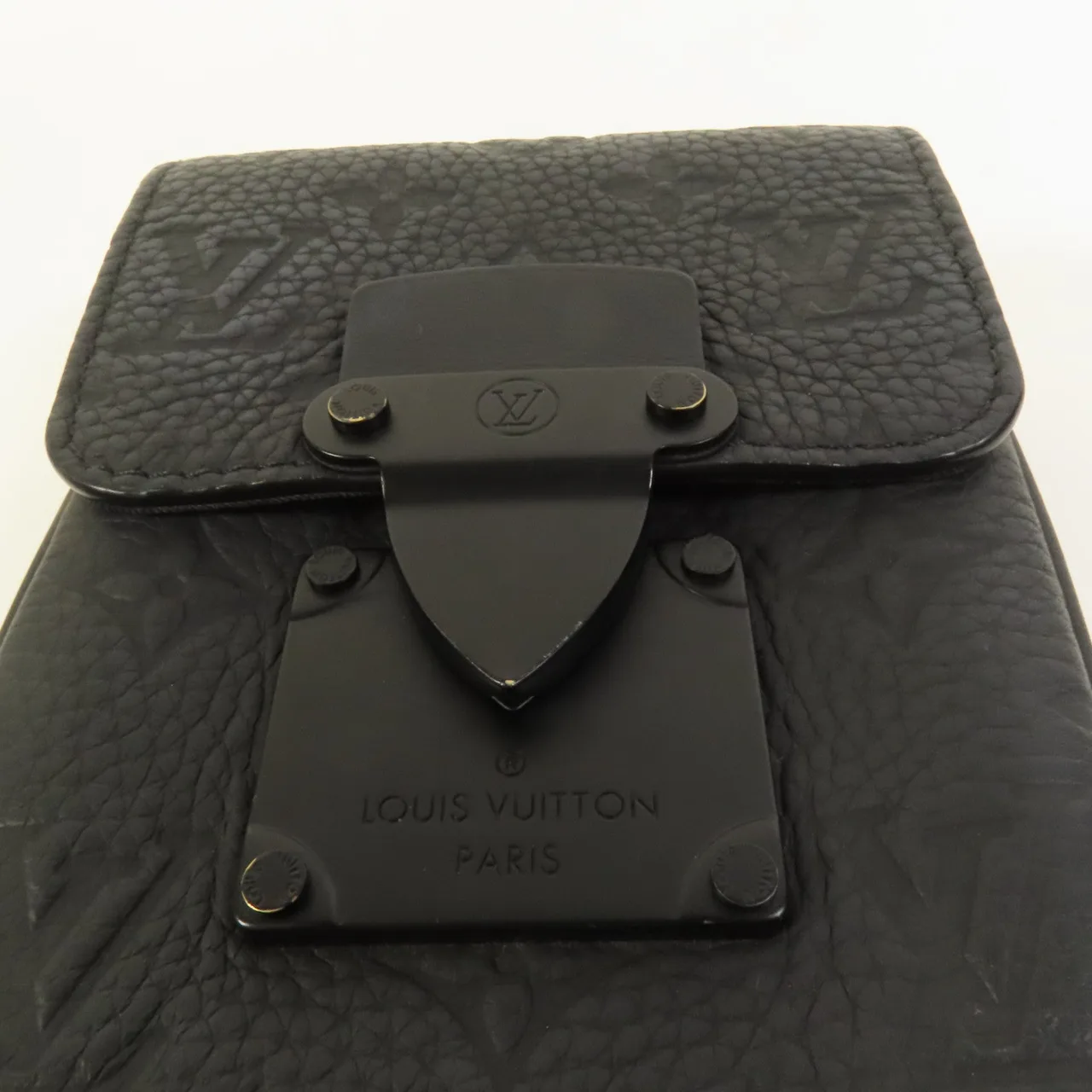 LOUIS VUITTON S-Lock M81524 Shoulder Bag Calfskin 黑色 / Black Calfskin Rank A - Thumbnail 8