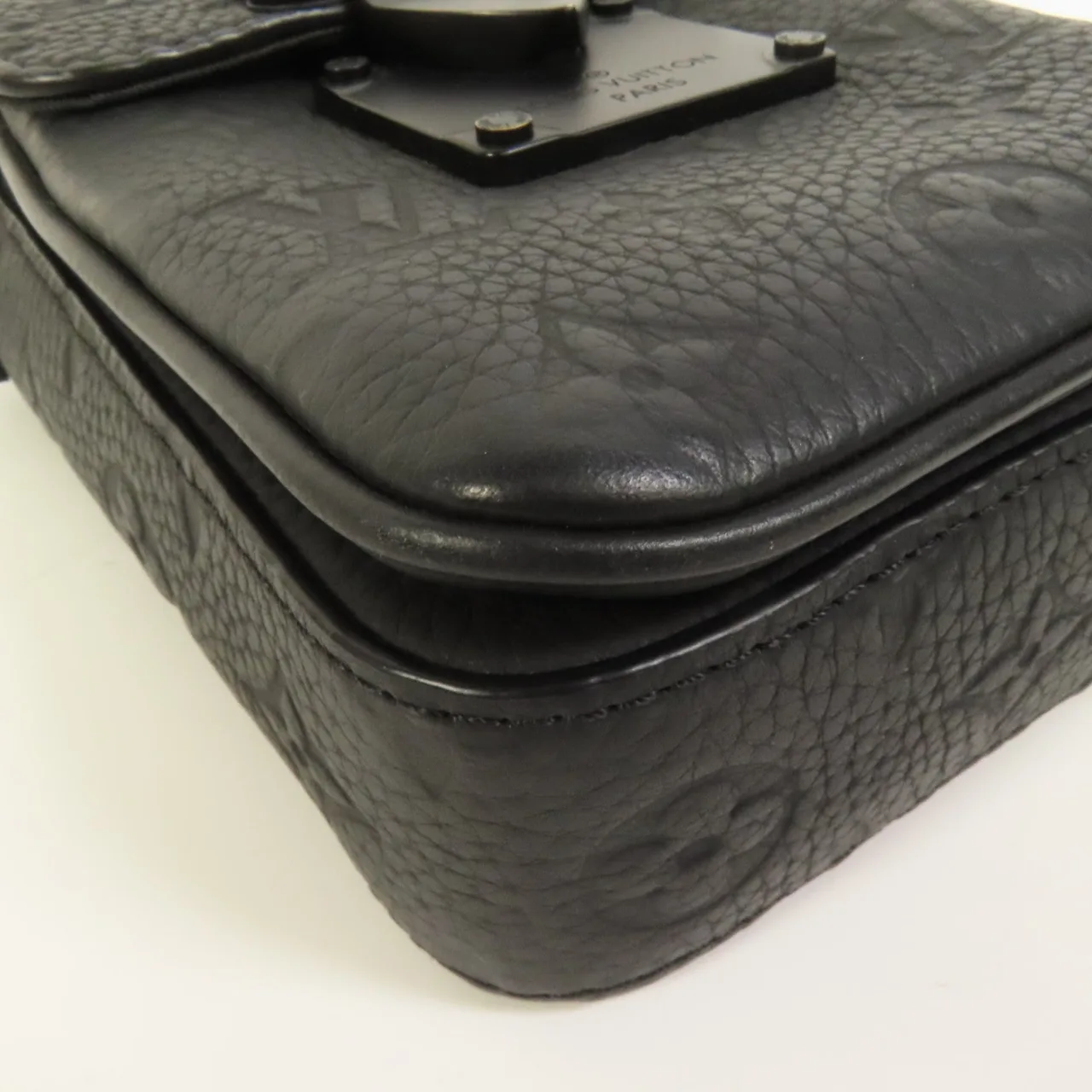 LOUIS VUITTON S-Lock M81524 Shoulder Bag Calfskin 黑色 / Black Calfskin Rank A - Thumbnail 10