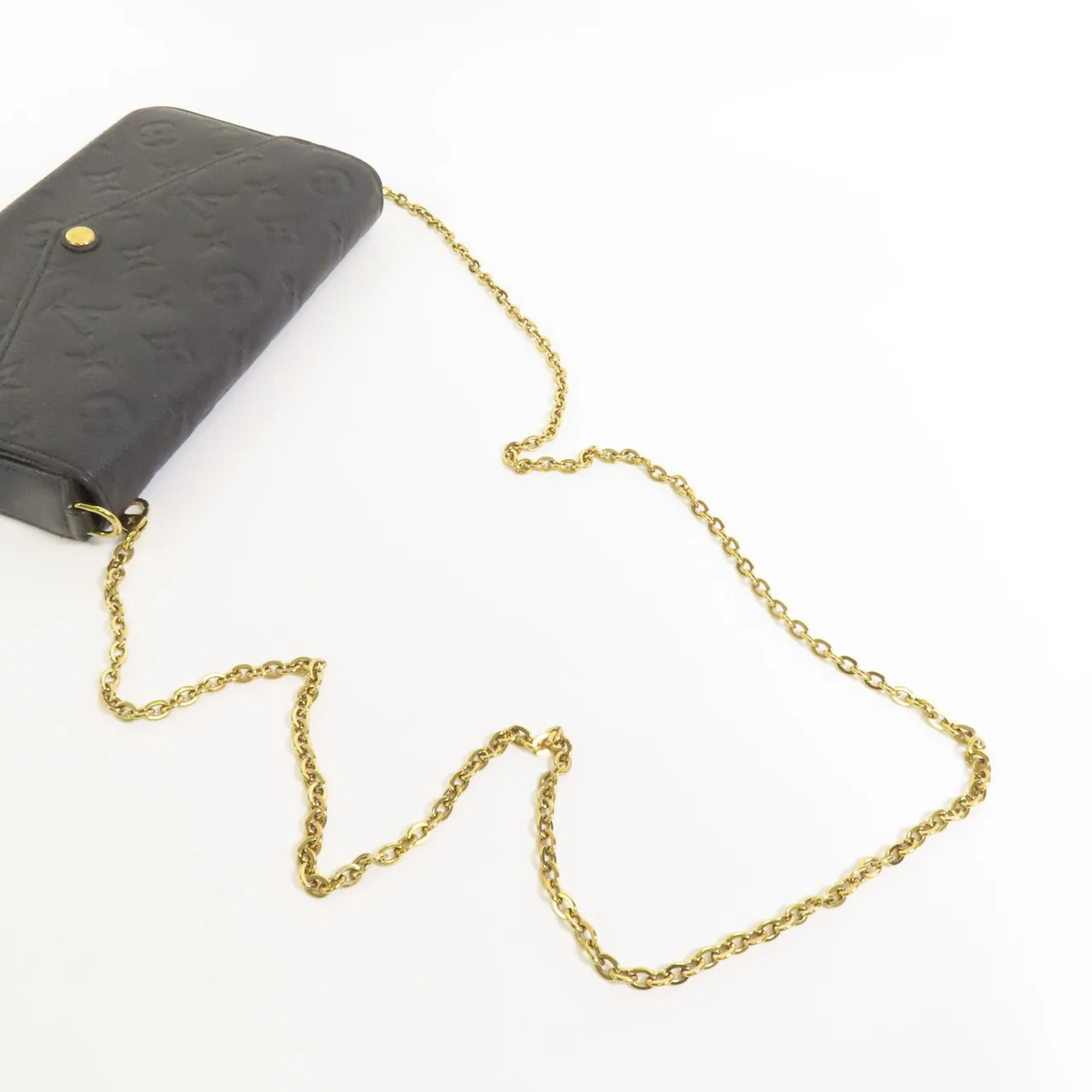 LOUIS VUITTON Felicie M82477 Shoulder Bag Calfskin 黑色 / Black Calfskin Rank B - Thumbnail 5