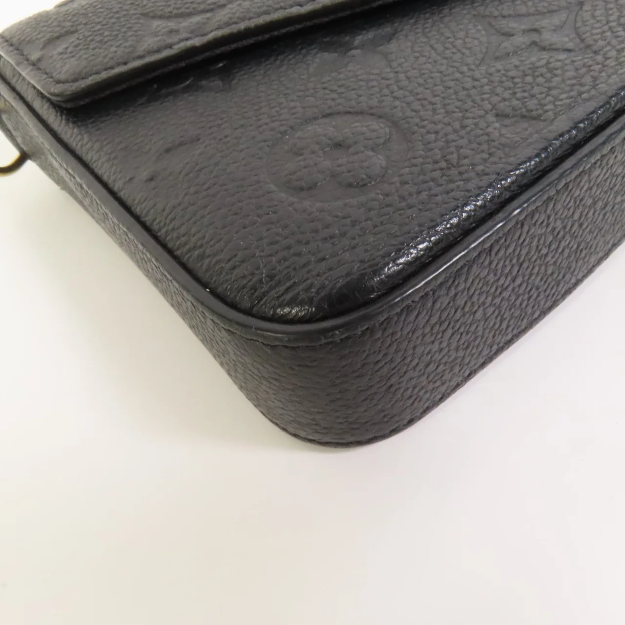 LOUIS VUITTON Felicie M82477 Shoulder Bag Calfskin 黑色 / Black Calfskin Rank B - Thumbnail 13